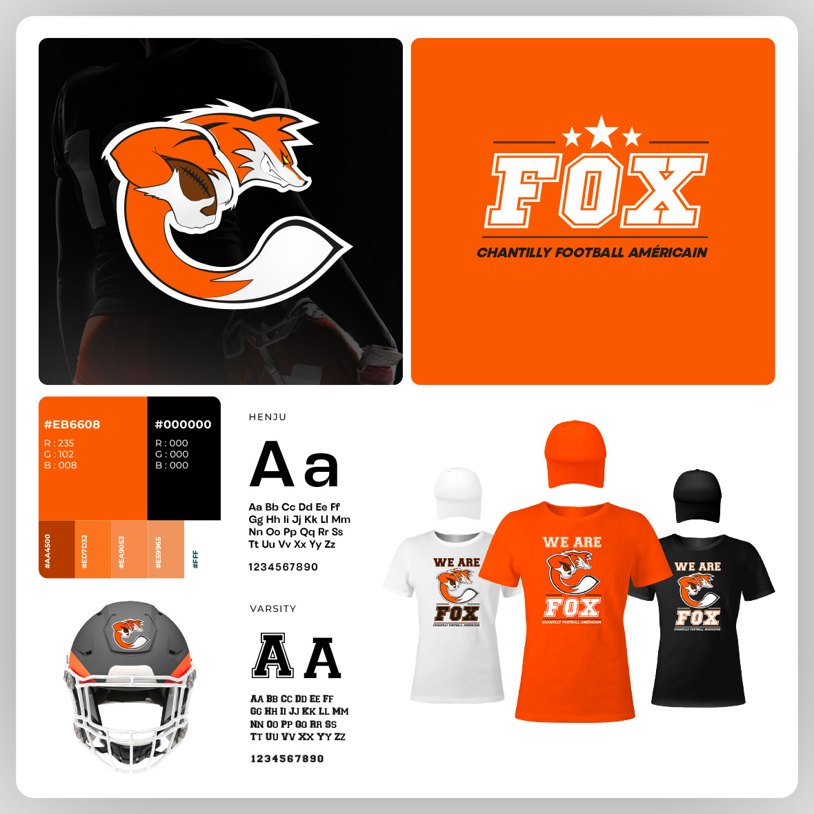 Visuel de présentation du logo des Fox de Chantilly