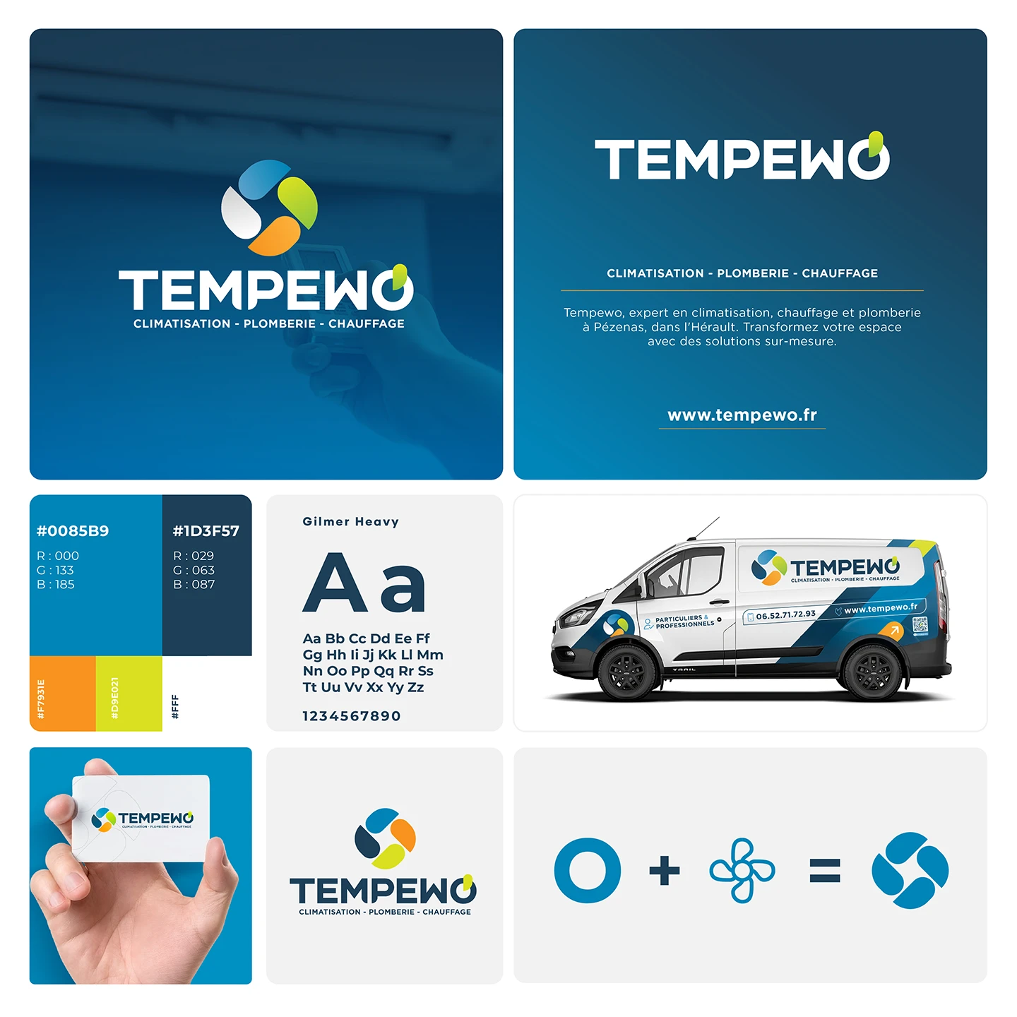 Processus création du logo de Tempewo