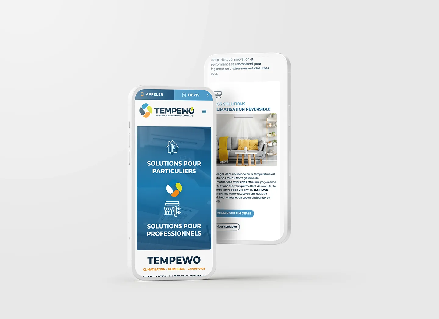 Webdesign responsive du site internet tempewo.fr
